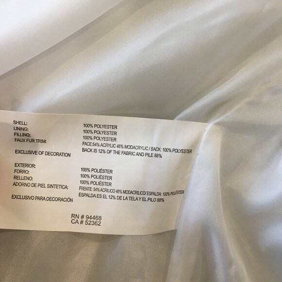 NAUTICA White Black Trim Zip Pockets Removable Fur Hood Puffer Jacket - Picture 3 of 13